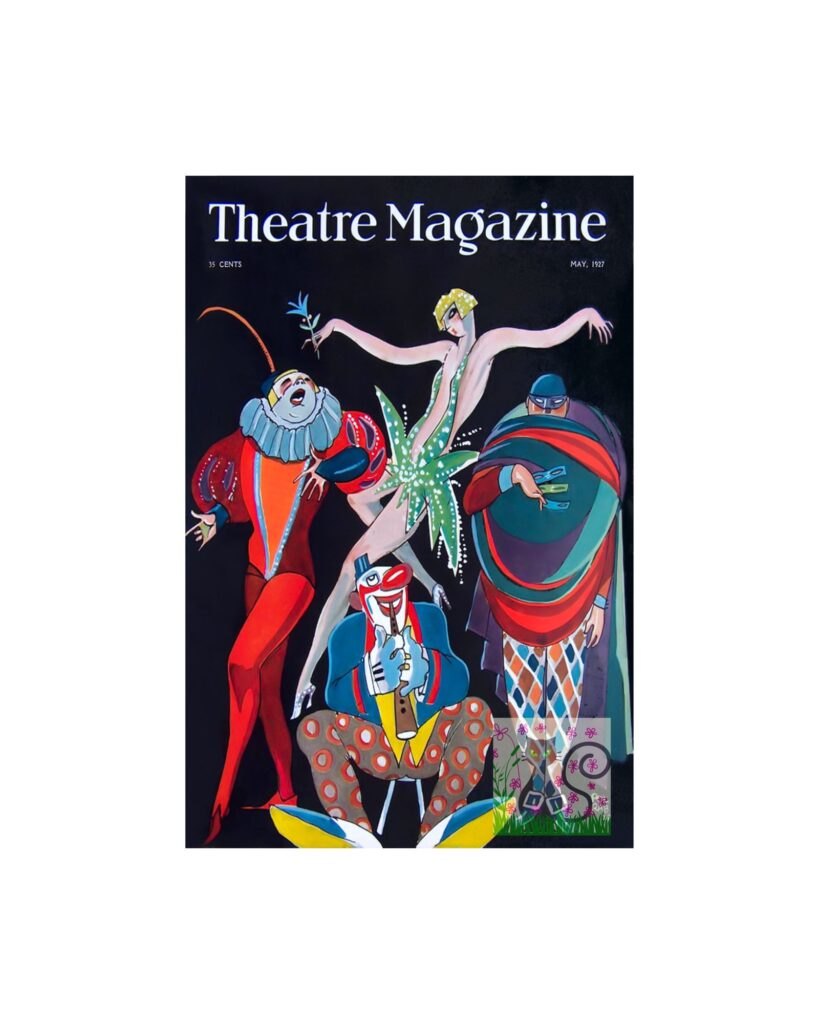 Theatre Magazine Cover, Theatre Poster, Art Deco Theatre Poster