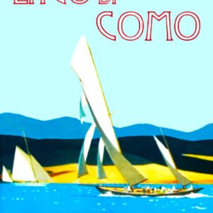 Lake Como, Lago Di Como Summer, Vintage Italian Travel & Tourism Print