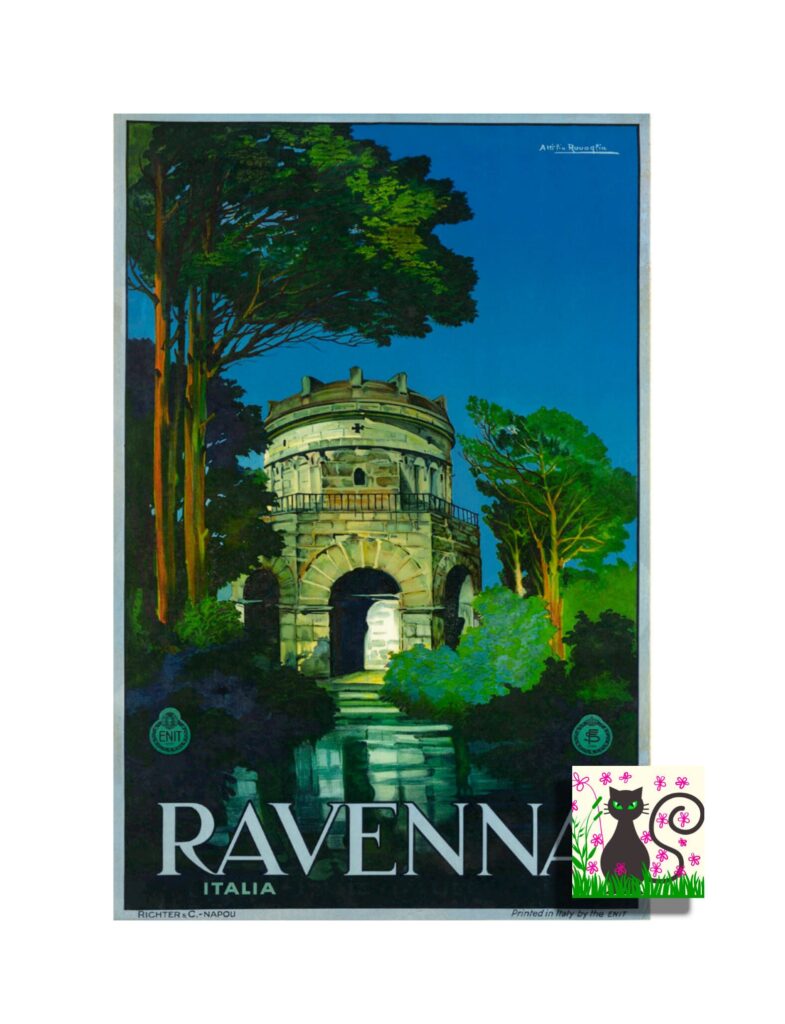 Ravenna vintage Italian tourism poster