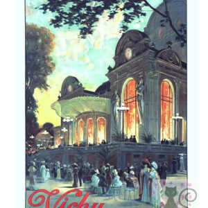 Vichy Opera Vintage Advert, World Travel Poster, Art Nouveau Historic Theatre Print