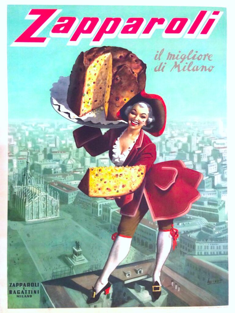 Vintage Zapparoli panettone poster