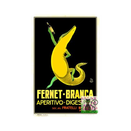 Fernet Branca VIntage Ad Poster