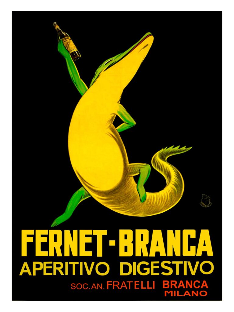 Fernet-Branca Poster, Italian Vintage Food & Drink Poster