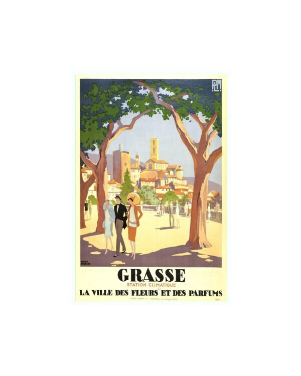 Vintage Art Deco French PLM Poster, Grasse Poster