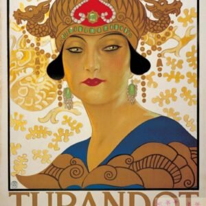 Turandot Music By G. Puccini Vintage Entertainment Theatre Poster