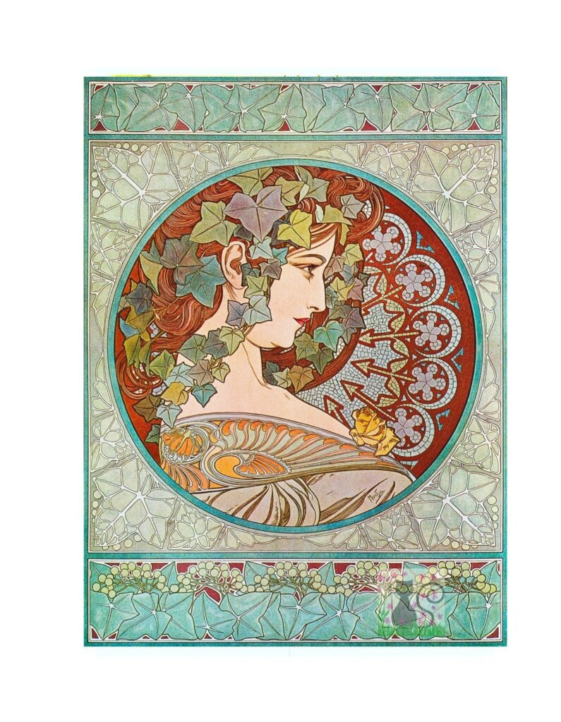 Alphonse Mucha Le Lierre poster