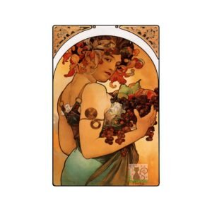 Alphonse Mucha Le Fruit Print Vintage Art Nouveau Poster Of The Fruit