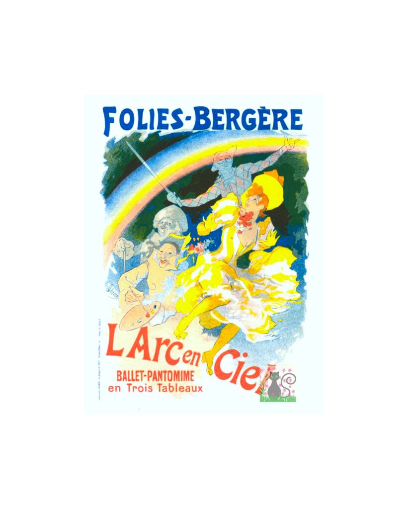vintage Folies Bergere poster Entertainment advert download
