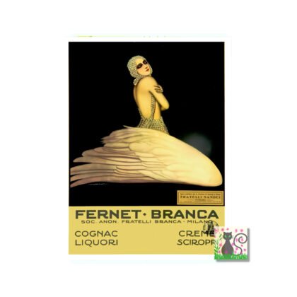 Fernet Branca poster, vintage 1930's bar poster