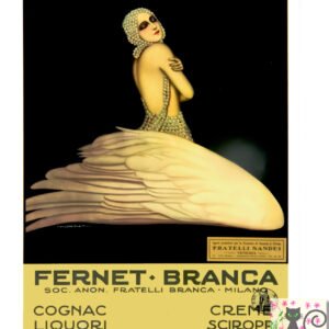 Fernet Branca poster, vintage 1930's bar poster