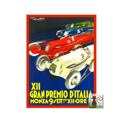 Italian Grand Prix Monza Poster 1934 vintage motorsports