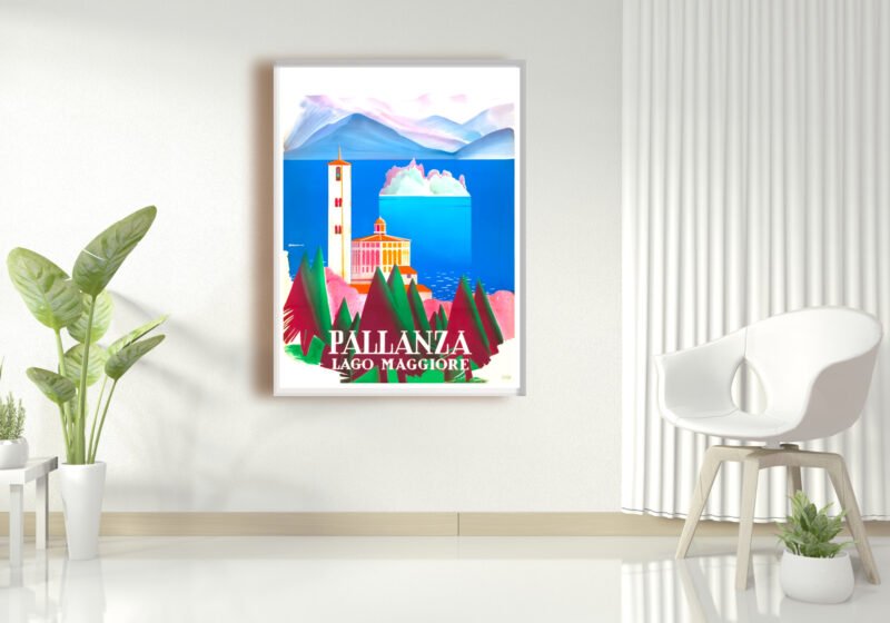 World travel Print of Pallanza on Lake Maggiore Digital download.