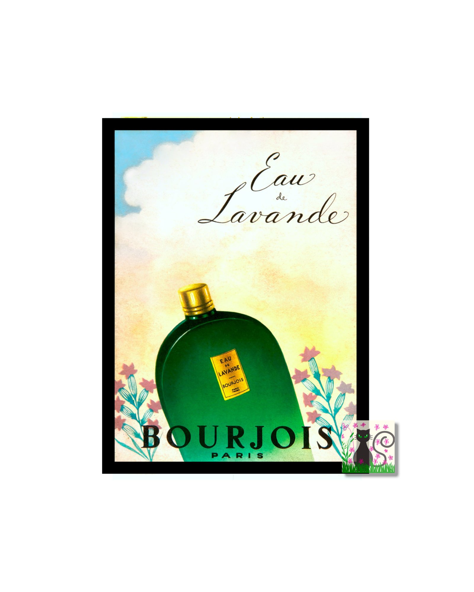 Perfume Poster, Eau De Lavande, Vintage perfume, Beauty Advertising ...