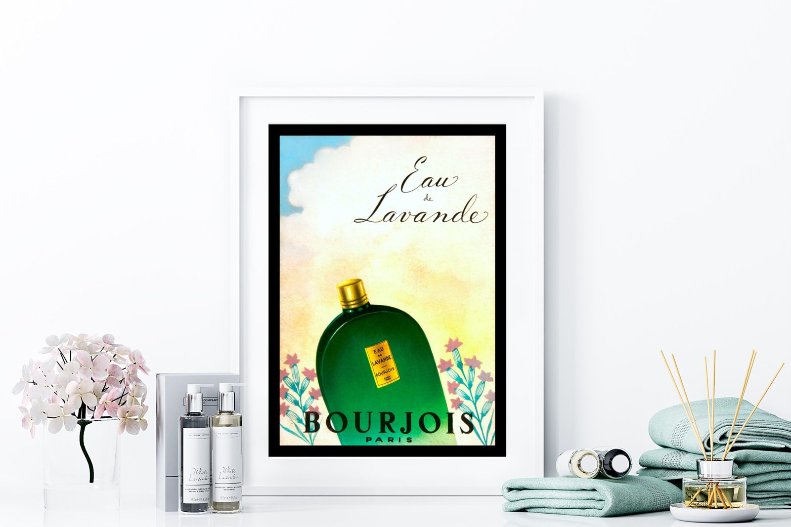 Bourgois French vintage perfume advert poster