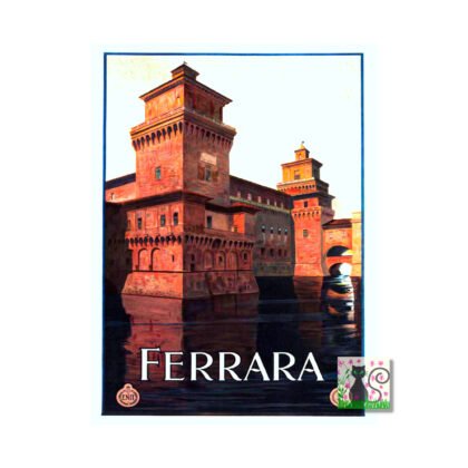 Vintage Italian Tourism Poster Ferrara ENIT