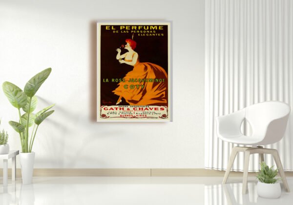 Vintage perfume poster coty