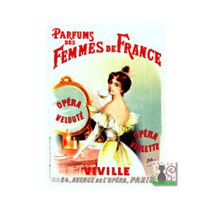 Vintage French Perfume Poster, Parfums Des Femmes De France,