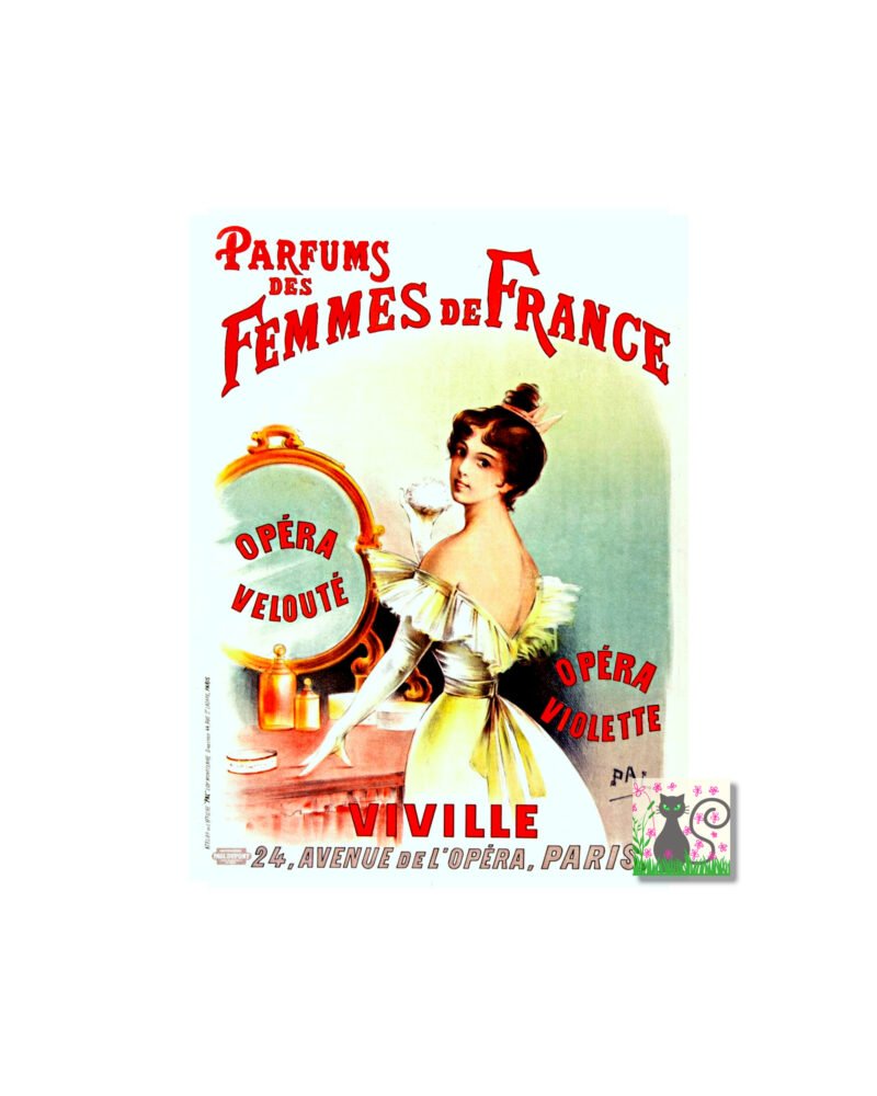 Vintage French Perfume Poster