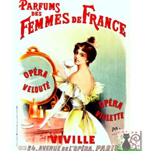 Vintage French Perfume Poster