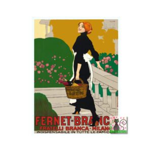 Vintage Fernet-Branca Poster Print, Italian Food & Drink Picture