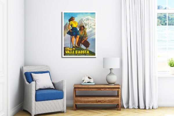 Vintage Winter Sports Poster Gino Boccasile