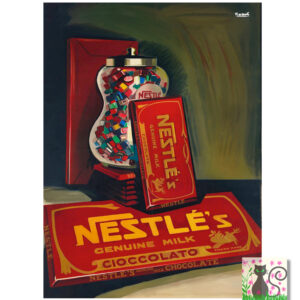 Nestle chocolate poster for digital download