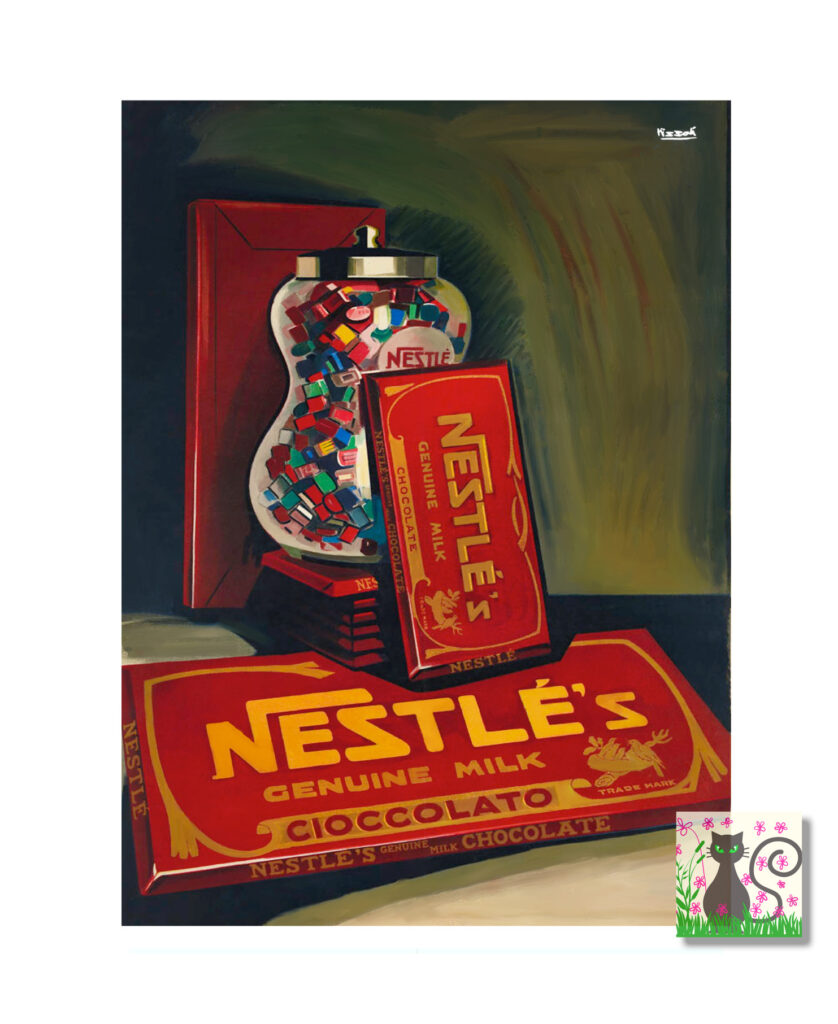 Nestle chocolate poster for digital download