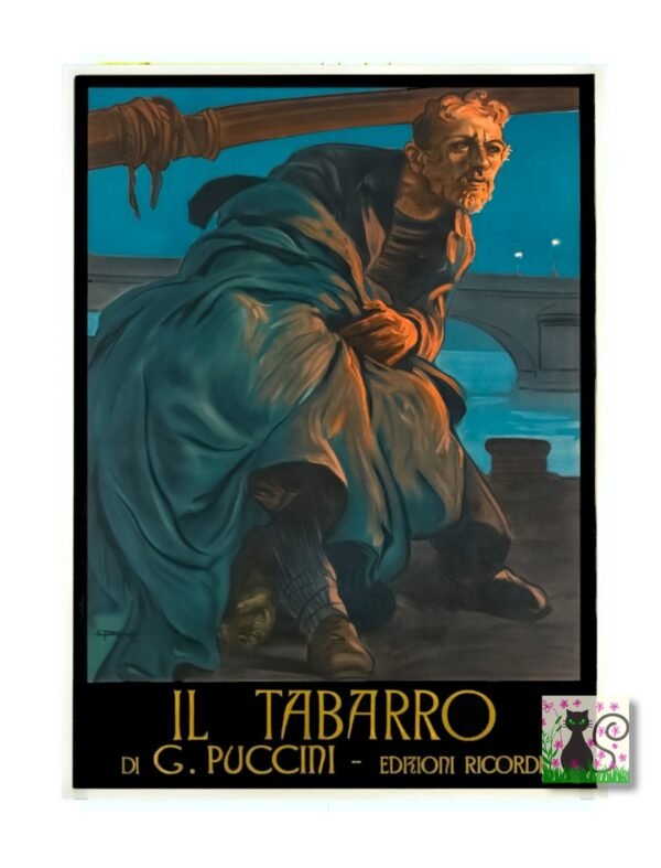 Il Tabarro, By G. Puccini Vintage Entertainment Theatre Poster, Opera Print