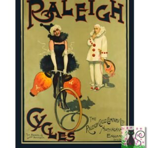 Vintage Raleigh Cycles Poster Print, Cycle Poster