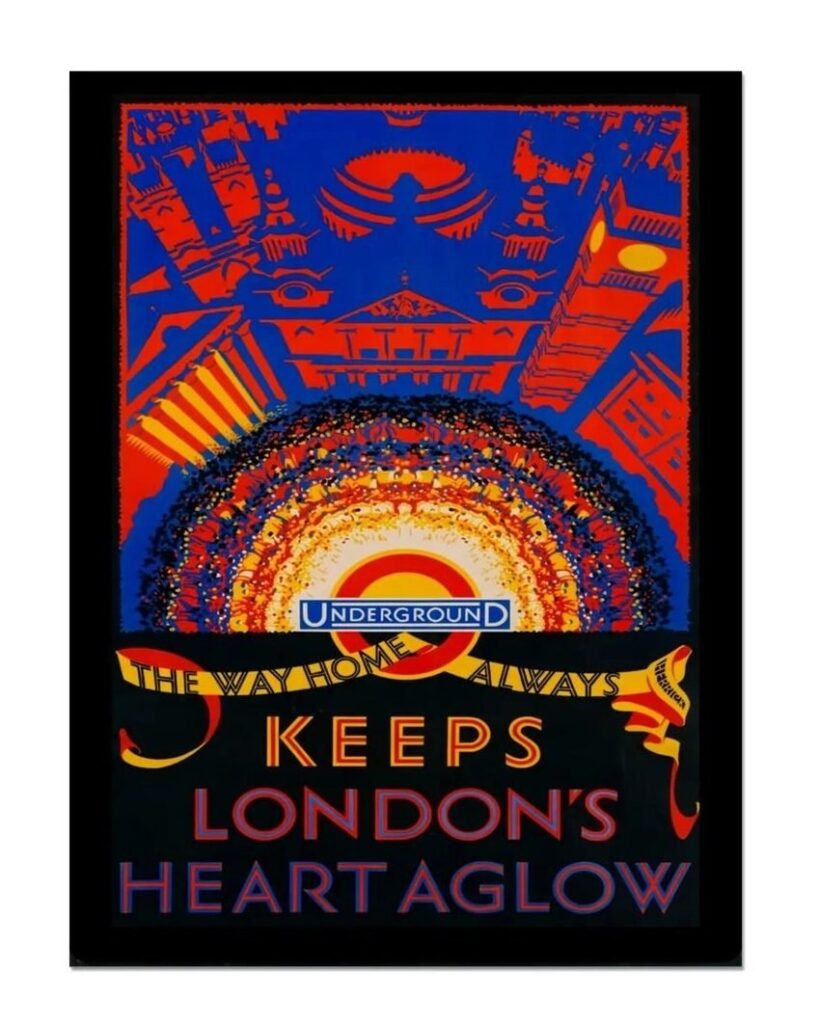 Vintage London Underground poster