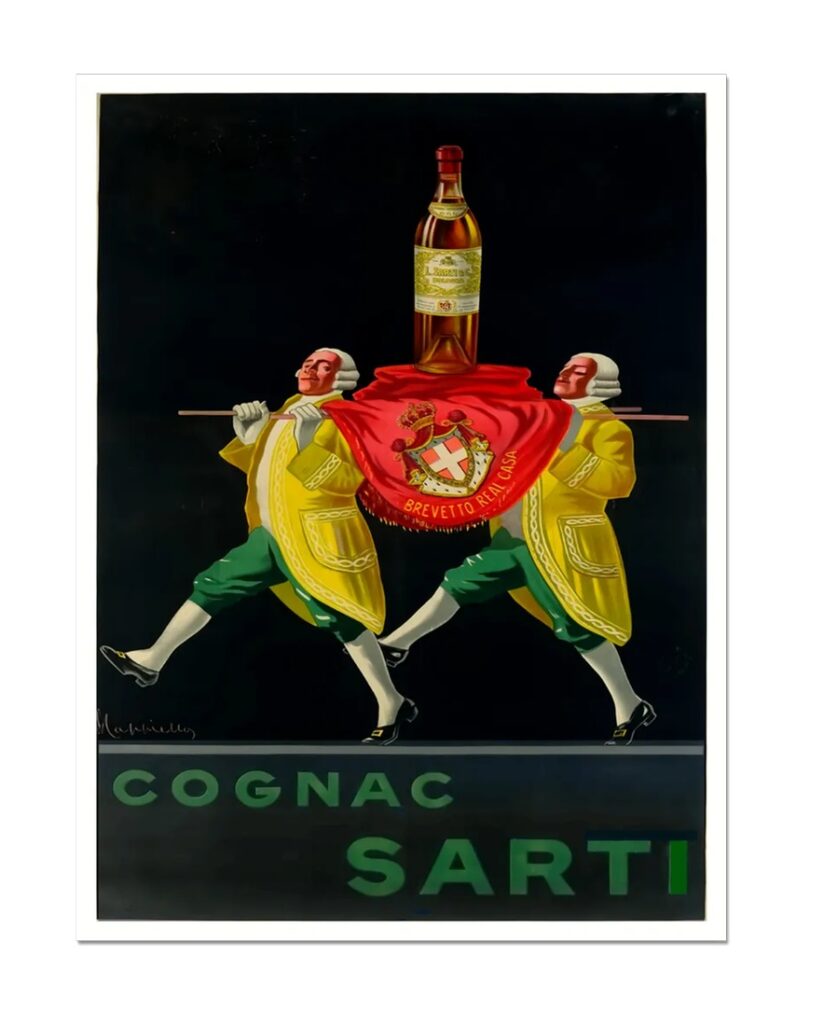 Vintage Italian Cognac Poster digital download