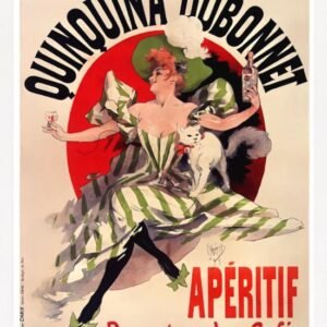 Quinquina Dubonnet Poster, Aperitif dans Tous Les Cafe, Vintage Food & Drink Print