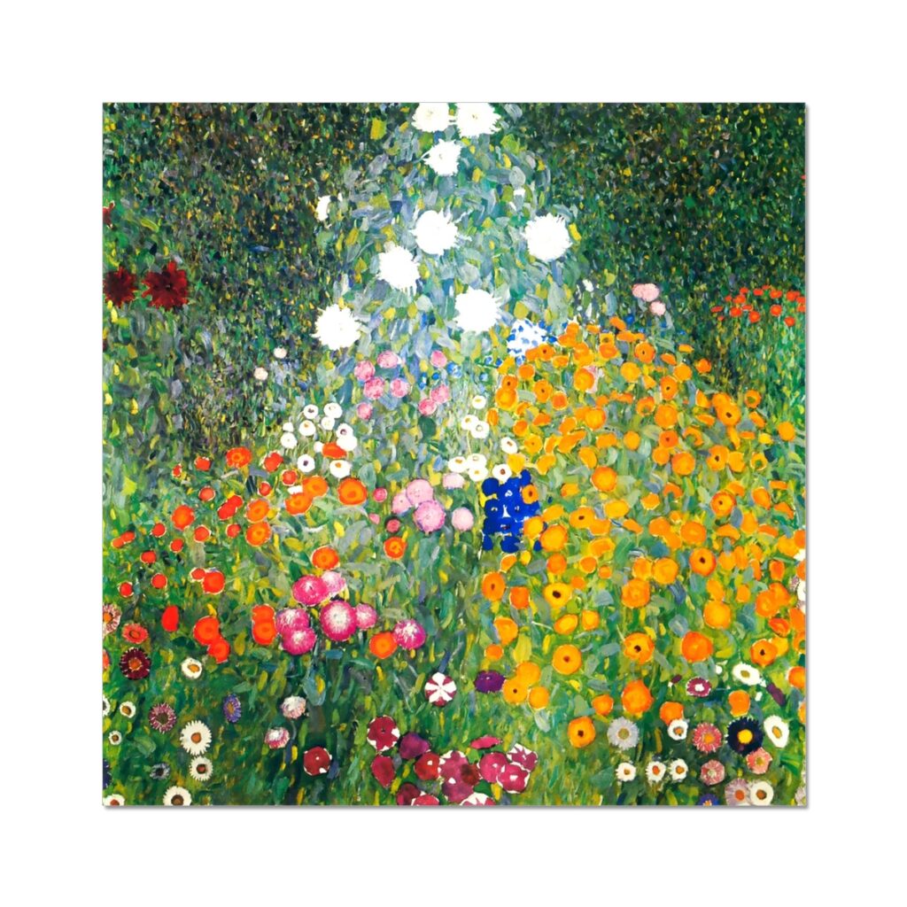 Flower Garden by Klimt fine art work for digital download