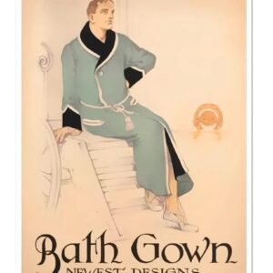 Vintage fashion poster, vintage fashion wall art