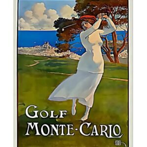 Monte-Carlo golf Monaco poster