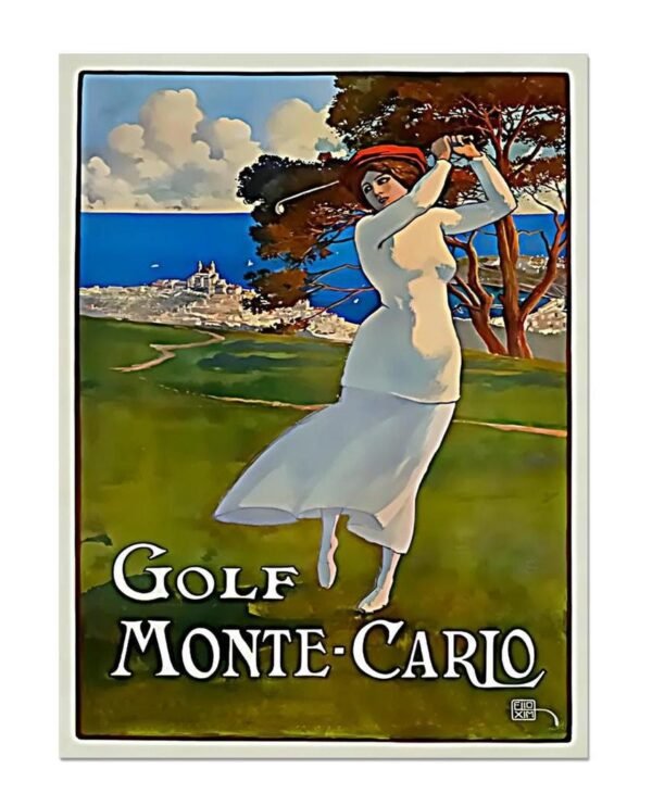 Monte-Carlo golf Monaco poster