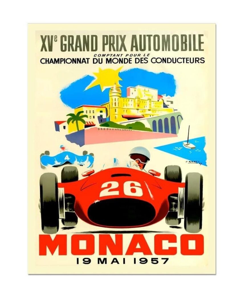 Monaco Grand Prix 1957 Poster
