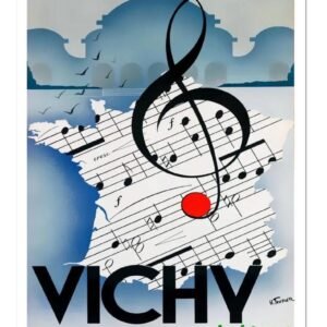 Vichy PLM French tourism poster.