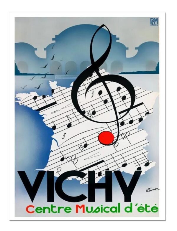 Vichy PLM French tourism poster.