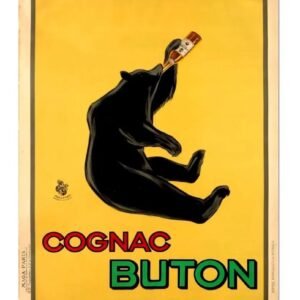 Cognac Buton Vintage Food & Drink Poster Italian Advert Print