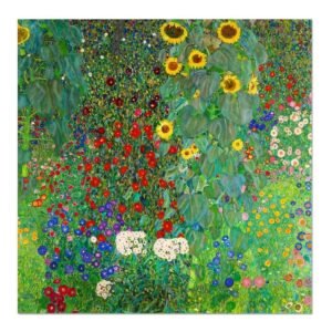 Klimt Farm Garden, Vintage Floral Print