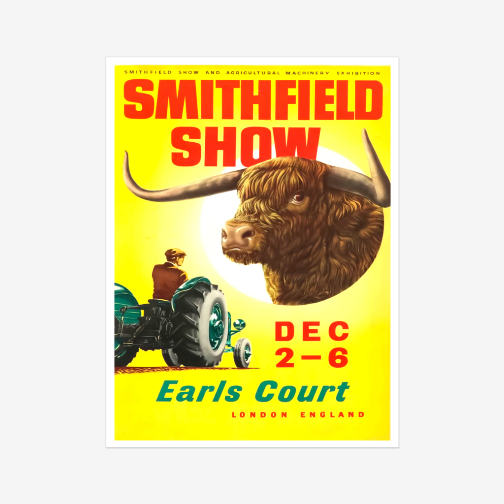 Smithfield show vintage poster, digital download.