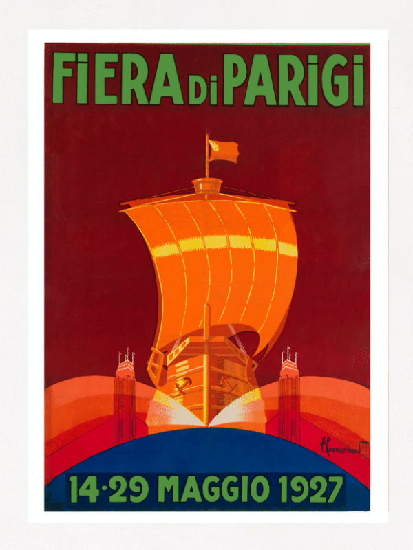 Paris Poster, Vintage Travel Poster For The Festival Of Paris, France Tourism Poster.