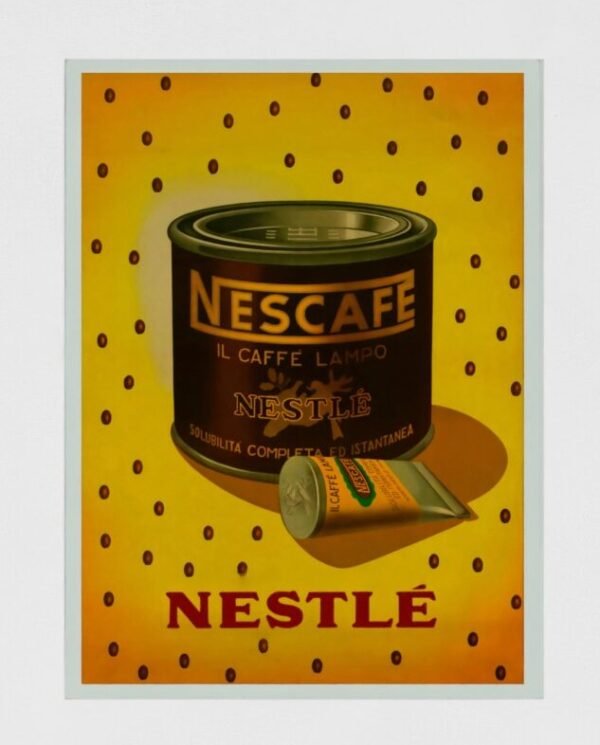 Vintage Nescafe Poster by Massi Simonetti