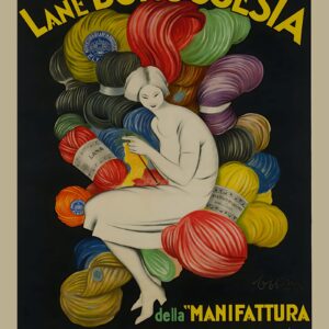 Vintage Yarn poster Lane Bofgosesia instant digital download