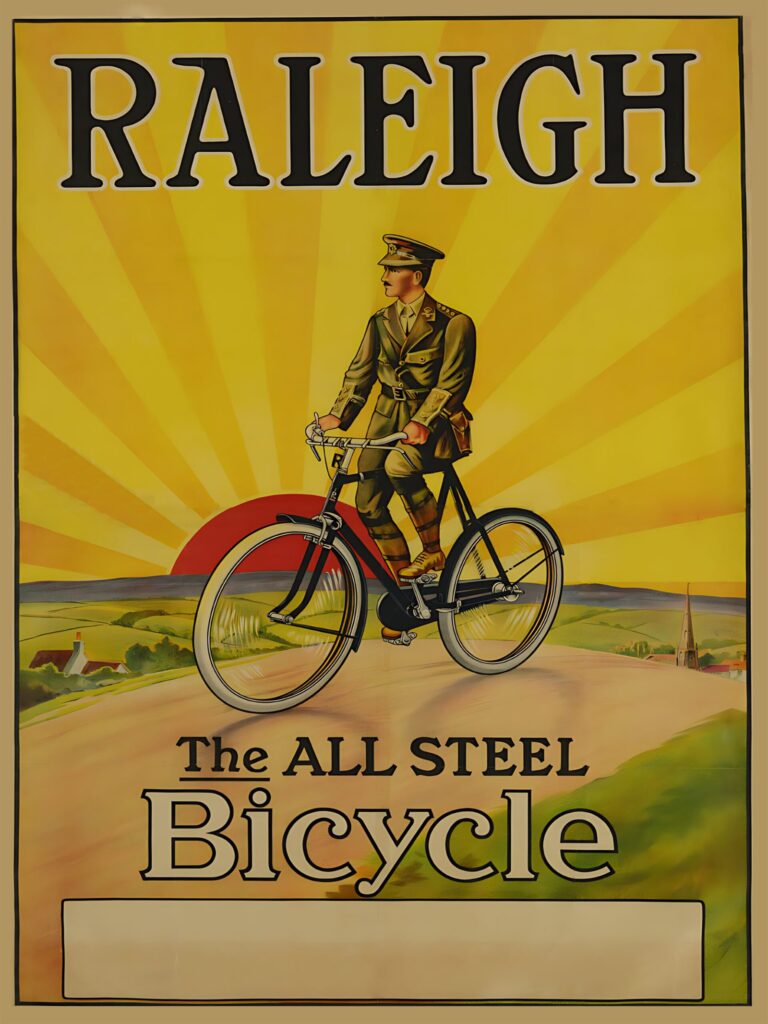 Raleigh the All Steel Bicycle poster instant digital download