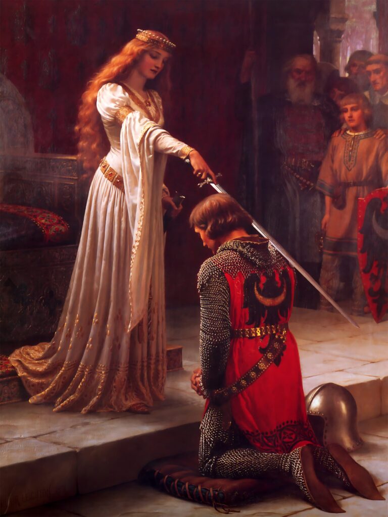 The accolade Edmund Leighton Print for instand digital download