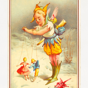 Victorian Christmas card digital download printable