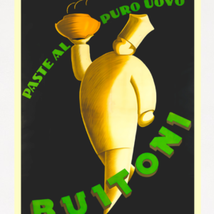 Buitoni pasta poster, vintage Italian pasta poster