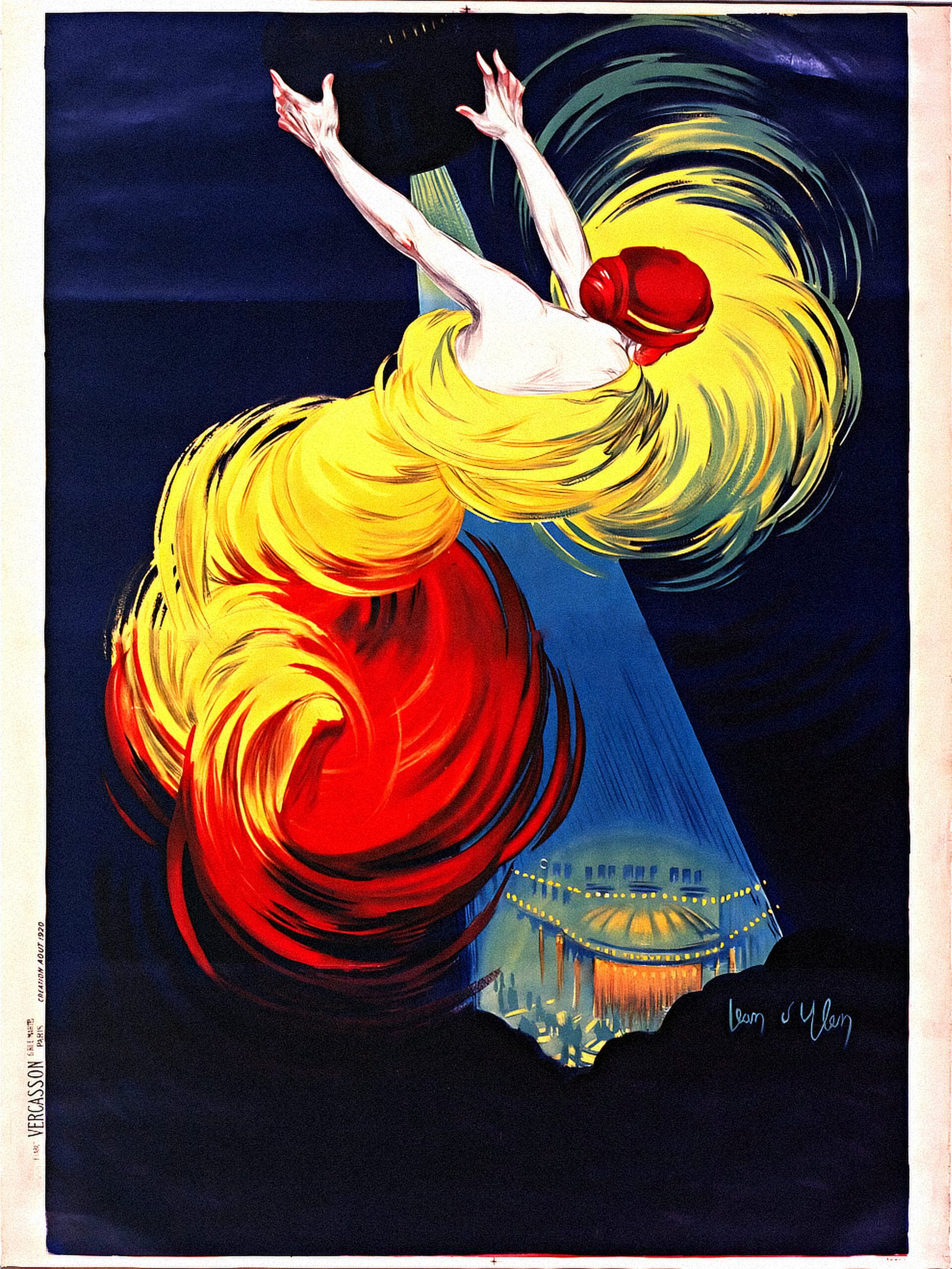 Jean D'Ylen Moscow Dance Company poster, Danse du Moscou